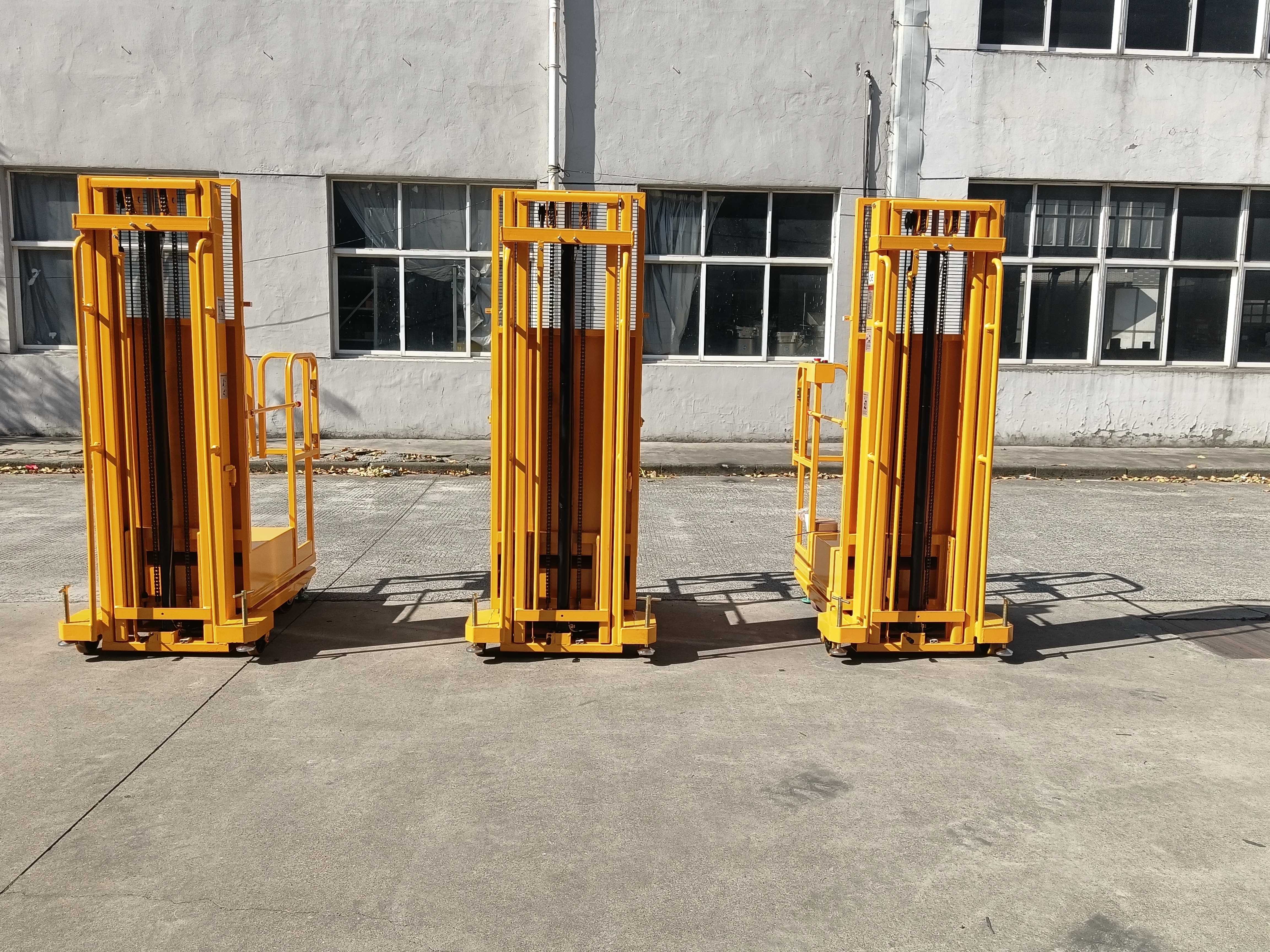 Plataforma de trabalho para selecionador de pedidos aéreo semielétrico 3M 4M 4,5M