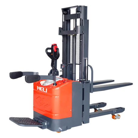 Everlift 1.5t 3-3,5m caminhão de caminhão duplo empilhadora elétrica empilhade de paletes de levantamento automático empilhade 