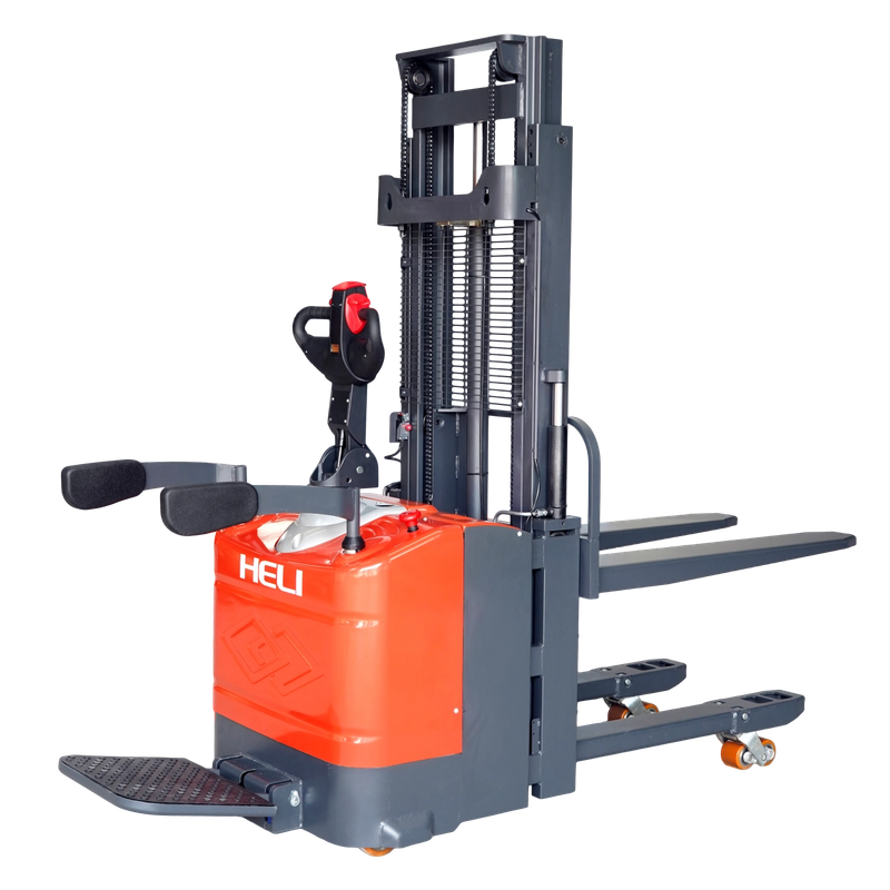 Everlift 1.5t 3-3,5m caminhão de caminhão duplo empilhadora elétrica empilhade de paletes de levantamento automático empilhade 