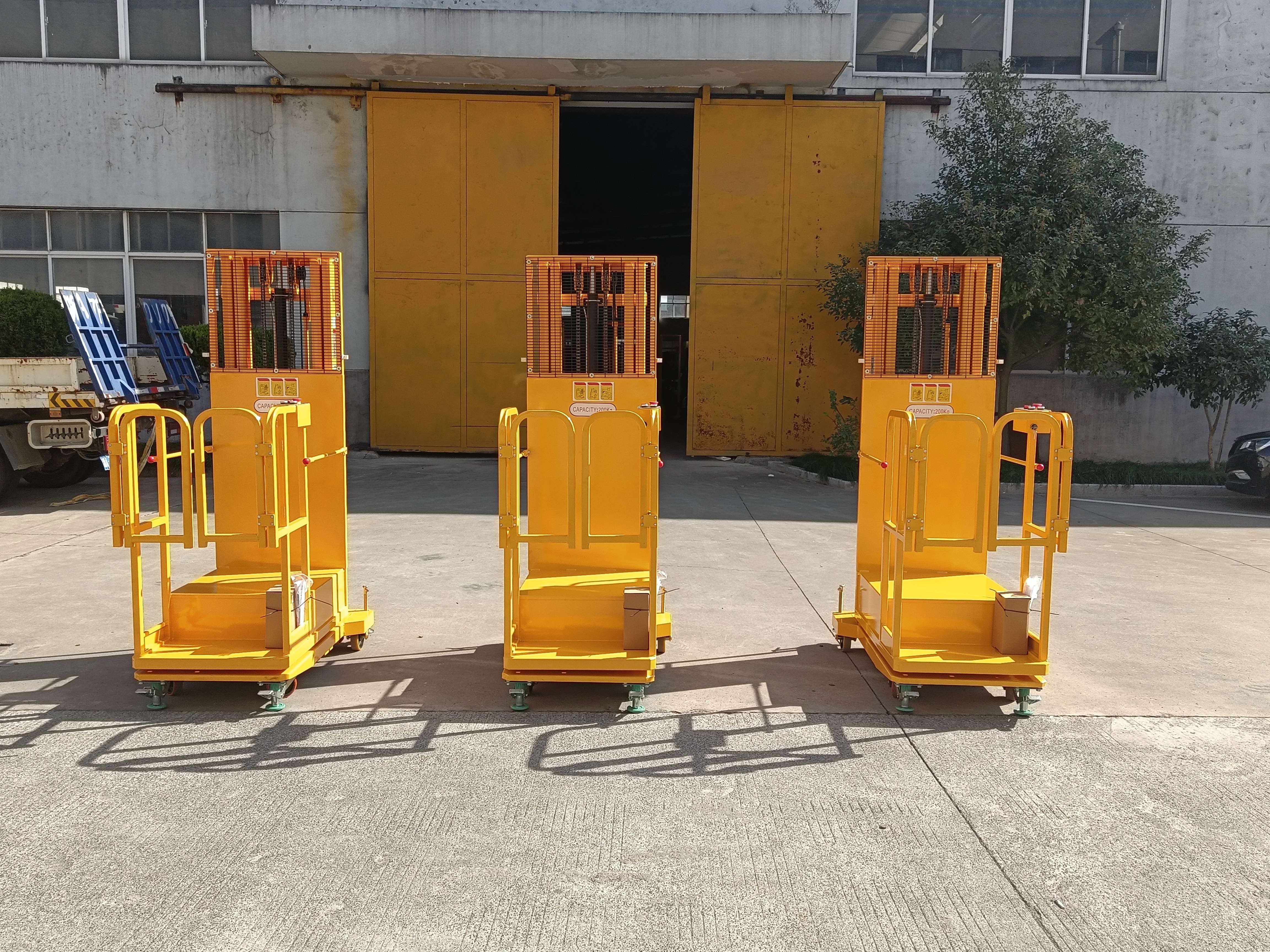 Plataforma de trabalho para selecionador de pedidos aéreo semielétrico 3M 4M 4,5M