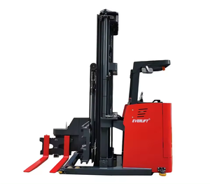 Everlift 3000kg Empilhadeira de três maneiras Triplex Mastro com elevação totalmente livre e empilhadeira portátil com deslocamento lateral Empilhadeira assentada