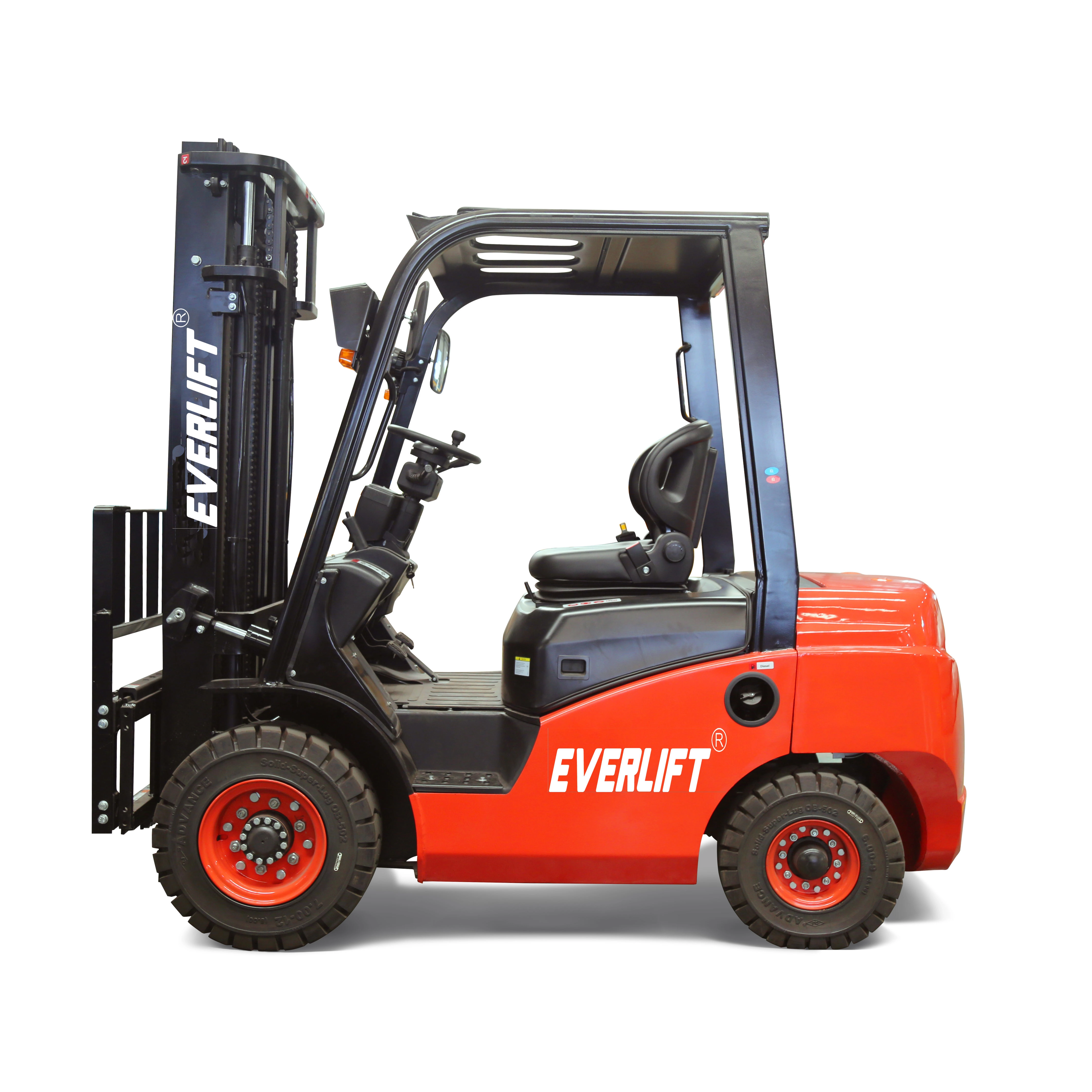 Empilhadeira diesel empilhadeiras preço 2500kg 3000kg 3500kg 3m-6m Triplex mastro GLP empilhadeiras a gasolina pneus sólidos deslocador lateral