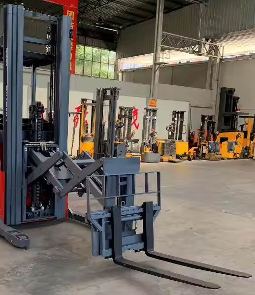 Everlift 2 Ton 6 M Double Scissor Reach Truck Empilhadeira elétrica assentada com empilhadeira chinesa de corredor estreito