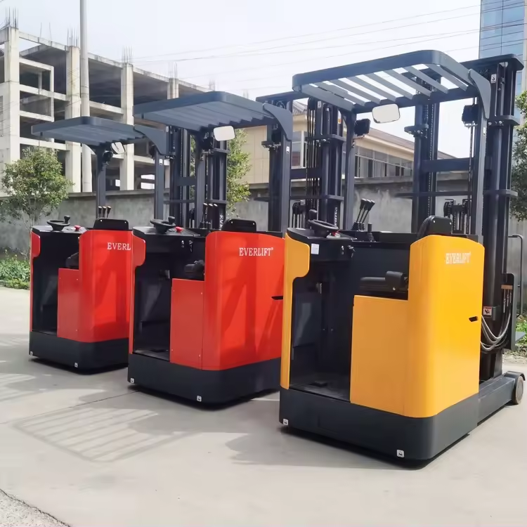 Preço de fábrica da empilhadeira Everlift 1ton 1,5ton 2ton 2,5ton 8000mm tipo assentado com mastro de 3 estágios Hidráulico totalmente elétrico caminhão de alcance