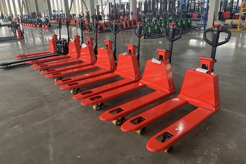 porta-paletes elétrico com balança