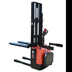 Everlift 1500kg 2000kg 3m Palettlet Battery Power Stacker Forklift com Stand On Platform Pedal