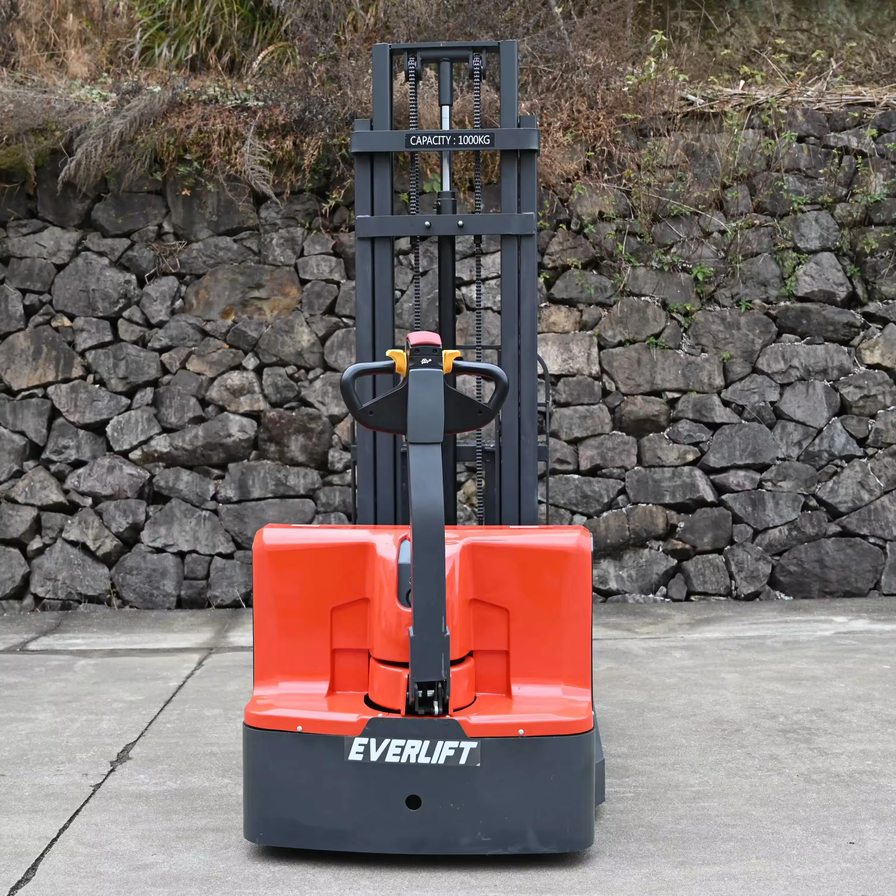 Everlift Venda Quente Empilhador de paletes Empilhador de paletes portátil Empilhador de paletes Reach Truck Empilhadeira Preço 1000kg 1 Ton Empilhador de elevação contínua