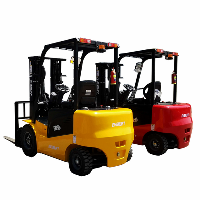 Empilhadeira elétrica com bateria de íon de lítio 2.5ton4 rodas empilhadeira elétrica 4m 5m 6m mastro triplex