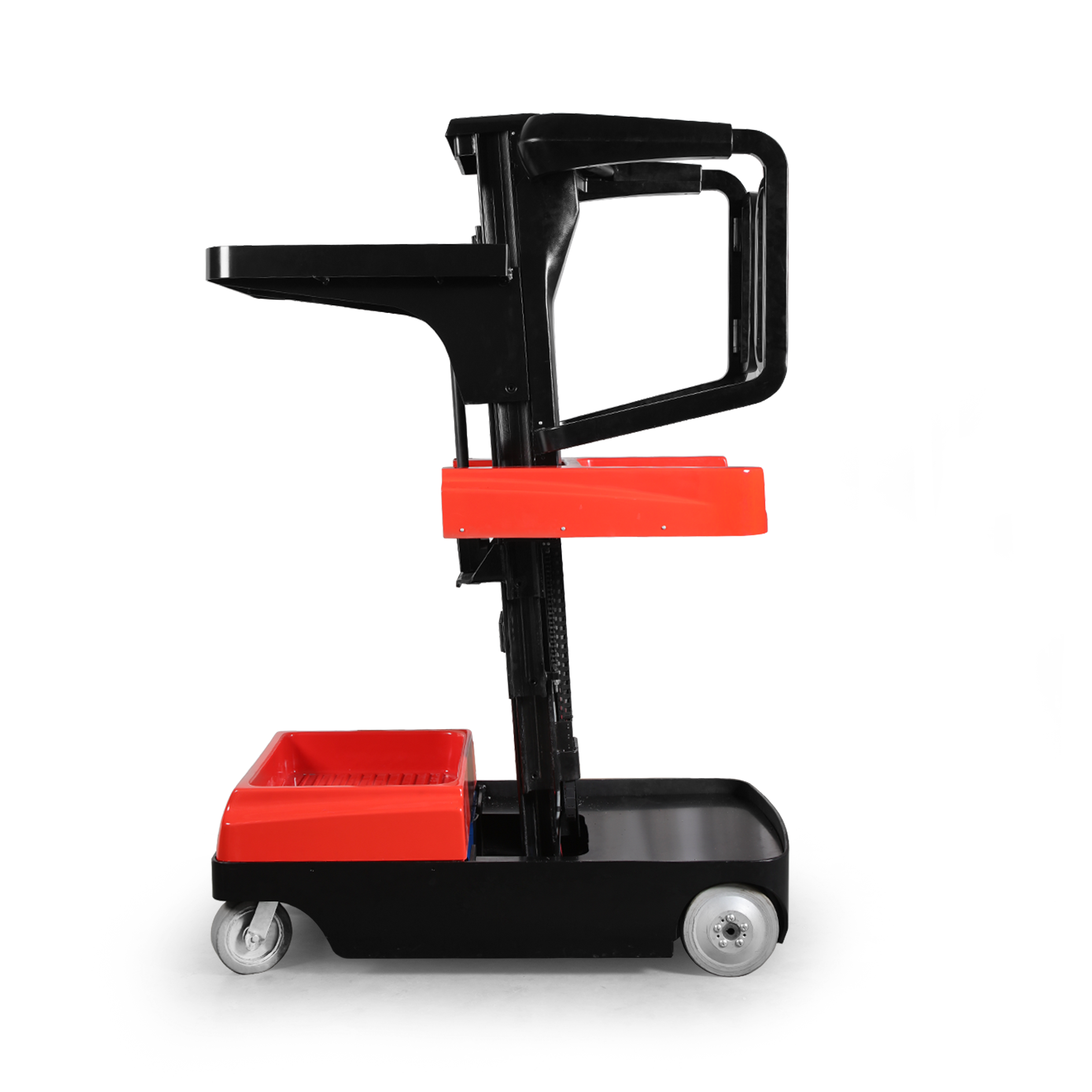 Mini plataforma de trabalho aéreo com acionamento por bateria autopropelida para selecionador de pedidos 3M 4M