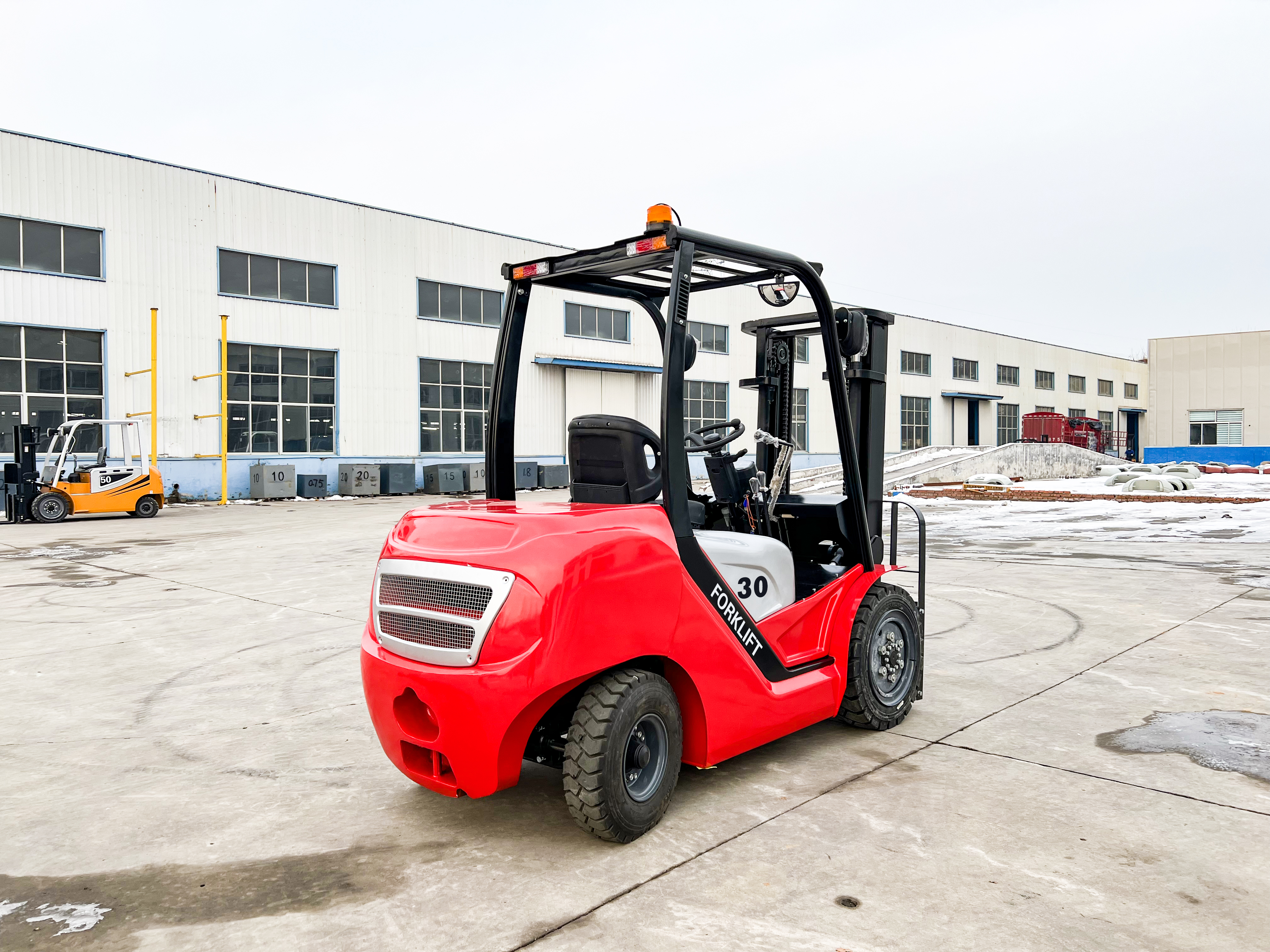 Everlift Empilhadeira Empilhadeiras Diesel Preço FD30 3000kg 3500kg 3m-6m Triplex Mastro Empilhadeiras Pneus Sólidos Deslocador Lateral